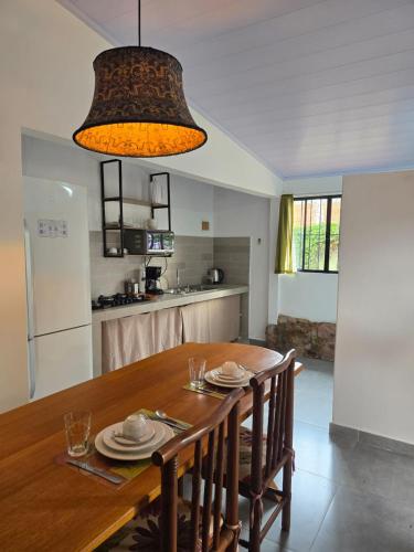 Dapur atau dapur kecil di Casa di flor