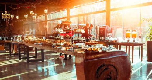 ファームステイの敷地内または近くでの食事または食べ物