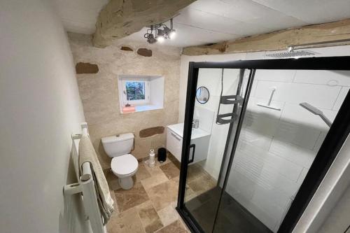 Koupelna v ubytování Warm cottage in Corrèze-formerly TUI Ferienhaus