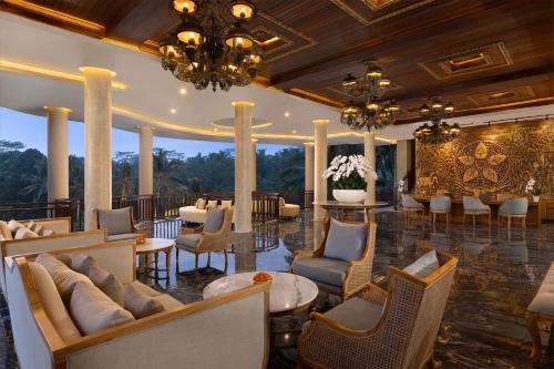 Abisena Wellness & Resort Ubud-Adult Onlyにあるシーティングエリア