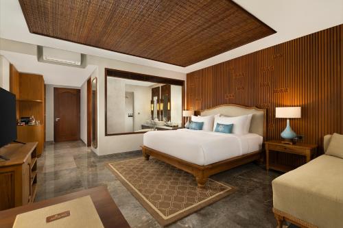 Abisena Wellness & Resort Ubud-Adult Onlyにあるベッド