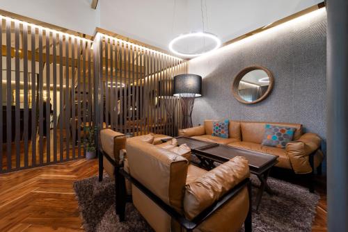Posezení v ubytování Hotel Interburgo Daegu