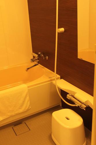 Koupelna v ubytování Hotel Boti Boti