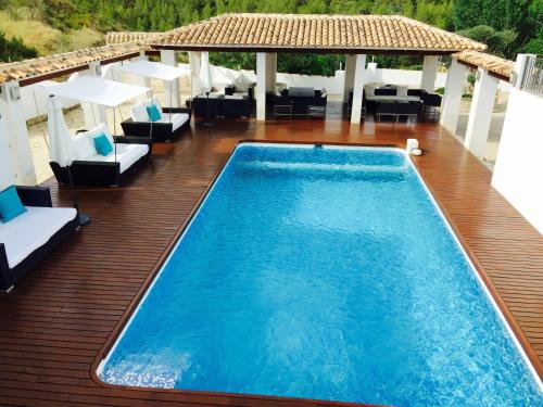 an image of a swimming pool on a deck at Finca Seguró in Sella