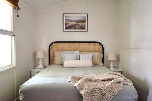 Ένα ή περισσότερα κρεβάτια σε δωμάτιο στο Gunuma Shack