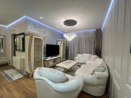 Televisyen dan/atau pusat hiburan di Tirana appartment 4U