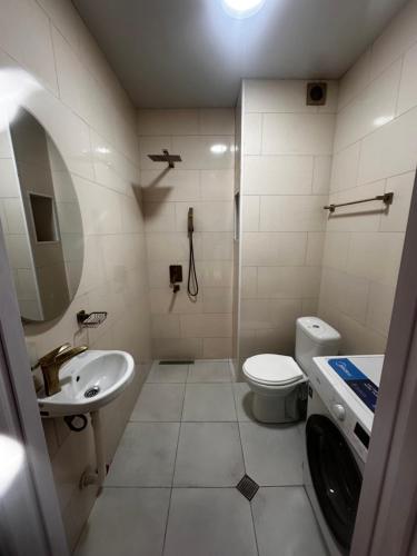 Koupelna v ubytování X2 apartment Bakuriani