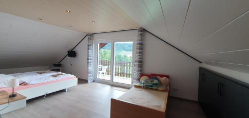 Postel nebo postele na pokoji v ubytování Ferienwohnung Gerstmann
