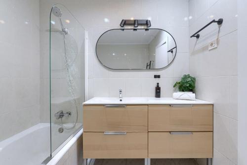 Koupelna v ubytování Vt recién renovada en Zabalburu