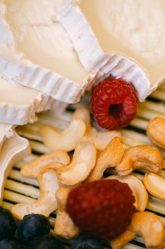 a close up of mushrooms and other food items at PARKHOTEL BRAUNAU - 24 Stunden Self Check-IN in Braunau am Inn