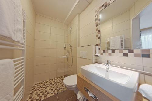 Koupelna v ubytování Hotel Wübbel