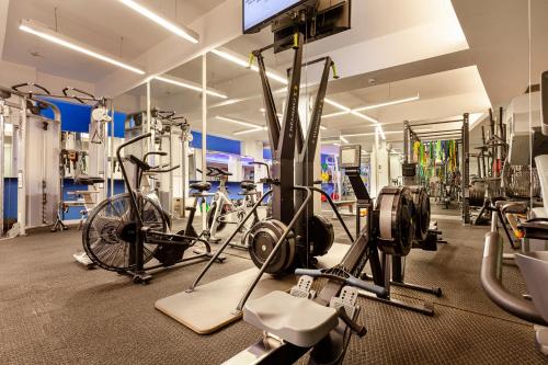 a gym with a bunch of bikes and weights at NOA - Lüleci Hendek 54 in Istanbul