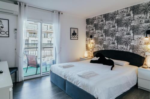 Postel nebo postele na pokoji v ubytování WELCS DUPLEX 056 EMP frente el Mar