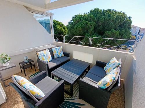 AS25454 -P3 + Cabine en duplex dans résidence avec piscines