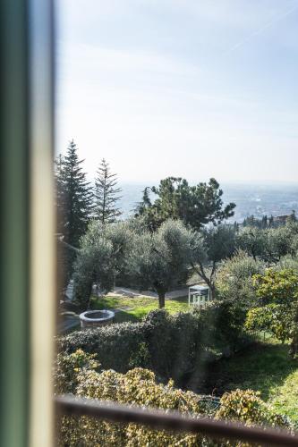 a view of a garden with trees and bushes at Cà Toresele Relais Osteria Garden in Verona