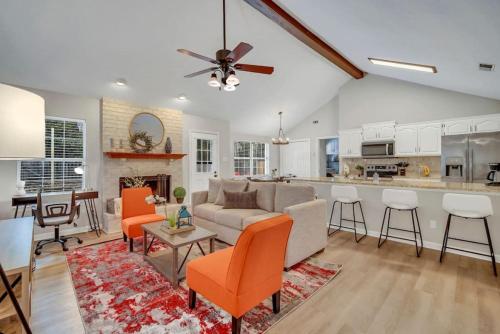 Кухня или мини-кухня в Country Getaway near Savannah
