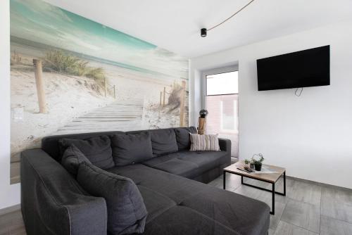 Posezení v ubytování Ferienhaus Flut