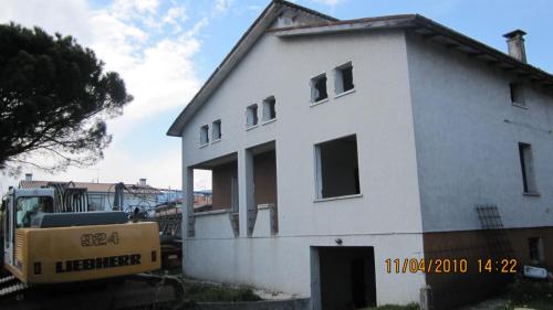 Das Gebäude in dem sich die Ferienwohnung befindet