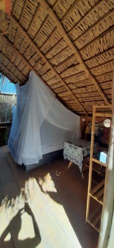 Postel nebo postele na pokoji v ubytování MALOCA - Chalé Rústico