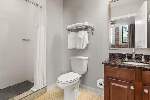 Et badeværelse på Club Wyndham La Belle Maison