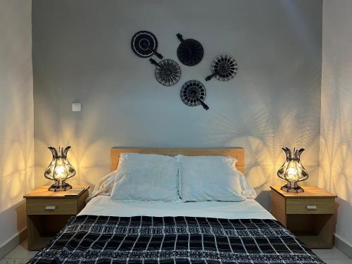 Una cama o camas en una habitación de Casa Tota