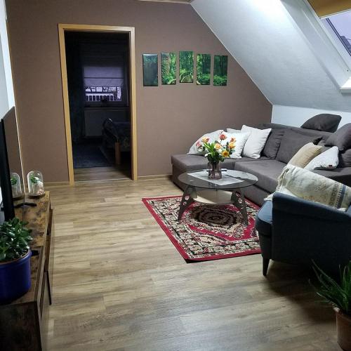 Posezení v ubytování Sonnenhaus Oppenhausen