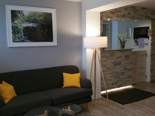 Гостиная зона в Hotel Garni Haus Sonneneck