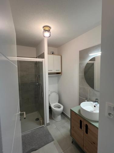 Koupelna v ubytování Joli appartement lumineux et calme