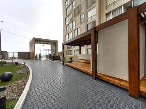 Das Gebäude in dem sich die Ferienwohnung befindet