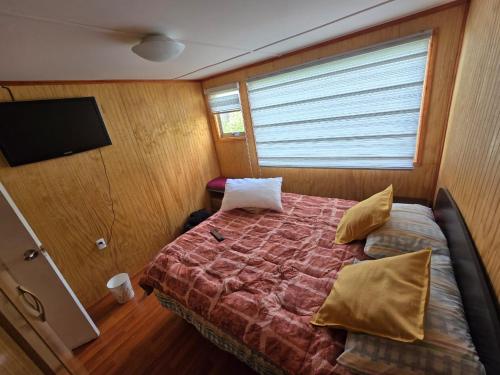 Postel nebo postele na pokoji v ubytování Departamento diario