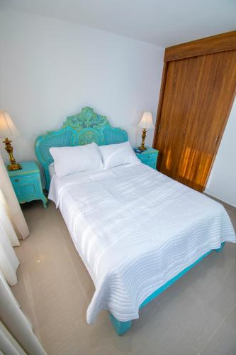 Ένα ή περισσότερα κρεβάτια σε δωμάτιο στο Apartamento En la Union Valle 201