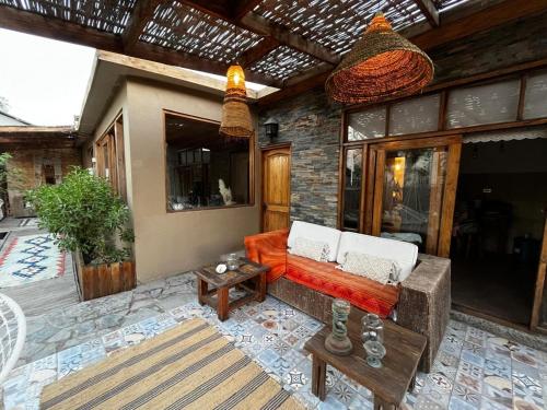 Posezení v ubytování Hostal Villa Italo