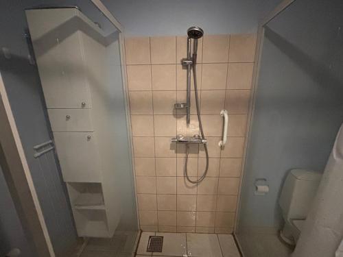 Koupelna v ubytování Charmerende hus i idylliske Lynæs
