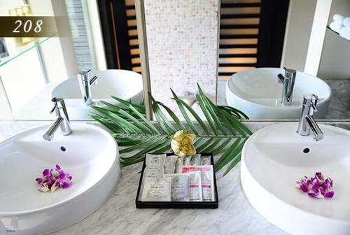 Koupelna v ubytování Hotel Ayung 大人専用