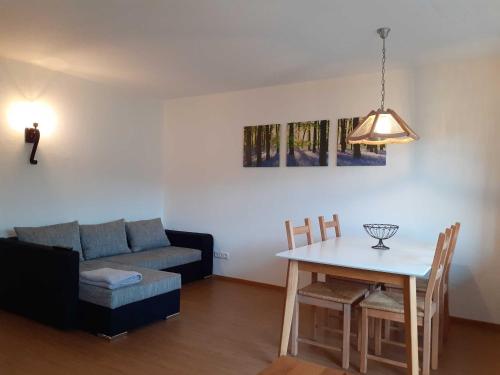 Χώρος καθιστικού στο Ferienwohnung Andre
