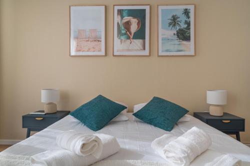 Cama o camas de una habitación en Guest House Chez Bastien