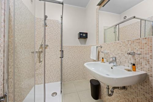 Koupelna v ubytování Residence Kamenjak Runke