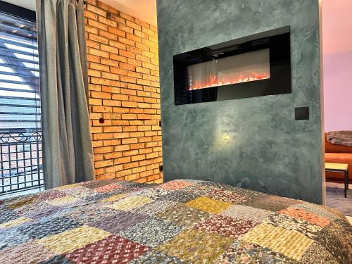 Luxusne apartmany Telgartにあるベッド