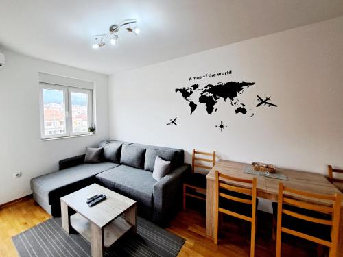 Ruang duduk di Apartman Panorama Trebinje