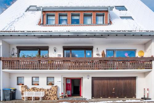 Balkón nebo terasa v ubytování Haus Doktor Saeltzer