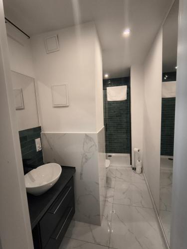 Kúpeľňa v ubytovaní Tabago Studio 4 Katowice Superjednostka