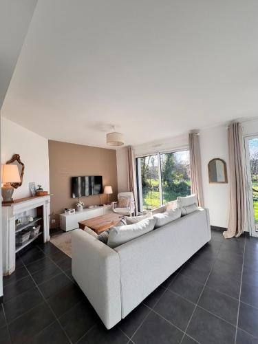 Maison moderne sur le port