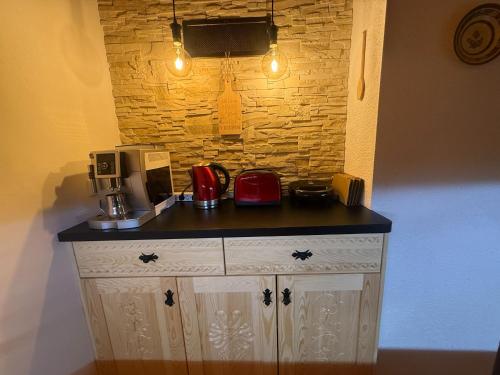 Una cocina o cocineta en Chata Maco