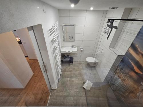 Koupelna v ubytování Landhotel Bartlehof
