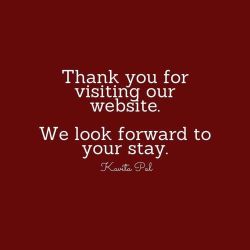 a red picture with the words thank you for visiting our website at Marlborough House - Guest House in Oxford