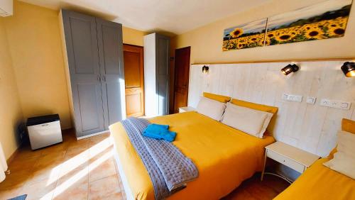 Ruang duduk di le Mas Provençal