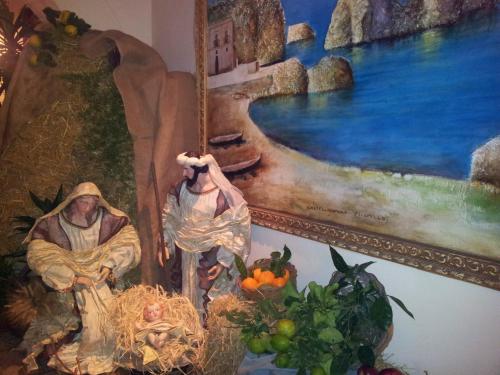 a painting of a painting of a painting of a painting of a paintingktopktop at Locanda Scirocco in Castellammare del Golfo