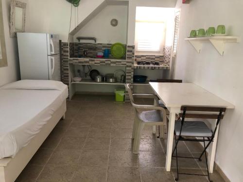 Kuchyň nebo kuchyňský kout v ubytování Hotel Casa Robinson