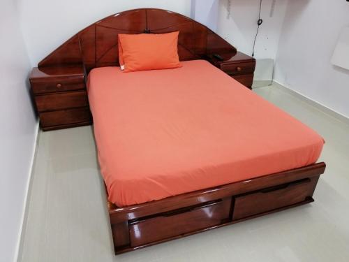 Ένα ή περισσότερα κρεβάτια σε δωμάτιο στο loft luxury in pucallpa 2hab 2bath