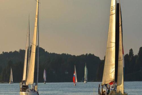 a group of sailboats on a body of water at Cool Spring Suite in Arnold